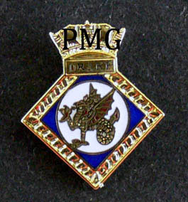 HMS Drake Lapel Pin