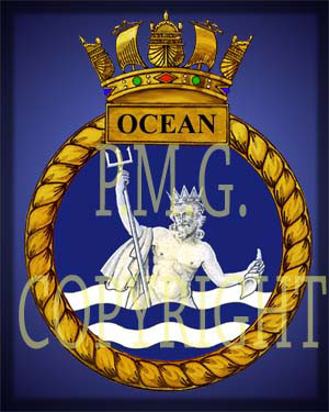 HMS Ocean Lapel Pin