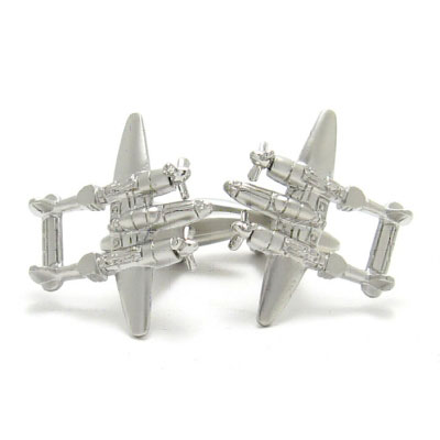P38 Lightning Aircraft Cufflinks