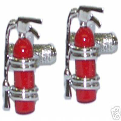  Fire Extinguisher on Fire Extinguisher Cufflinks