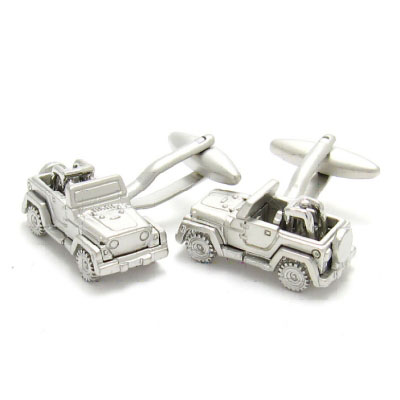 Chrome Jeep Cufflinks