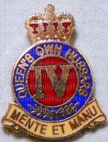 4th Queens Own Hussars Lapel Pin