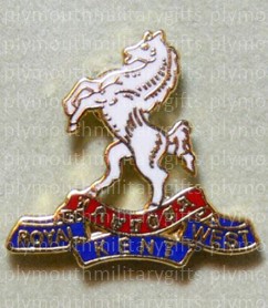 Queens own Royal West Kent Lapel Pin