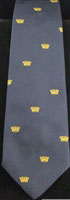 RN Gold Crown Motif Tie