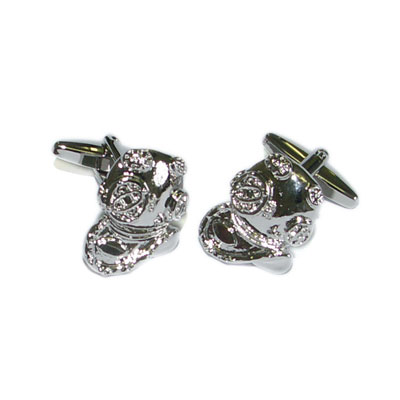 Deep Sea Divers Helmet Cufflinks