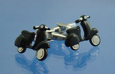 Scooter Cufflinks - Black