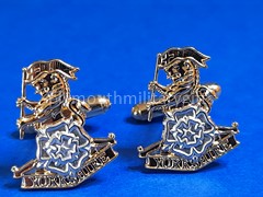 Yorkshire Regiment Gilt Cufflinks