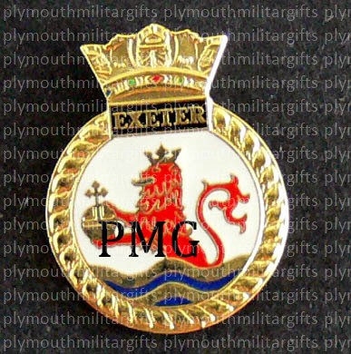 HMS Exeter Lapel Pin