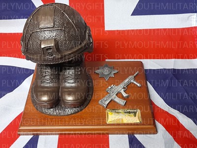 Irish Guards Boots and Virtus Helmet