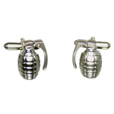 Hand Grenade Cufflinks