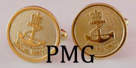 Royal Navy Button Style Cufflinks